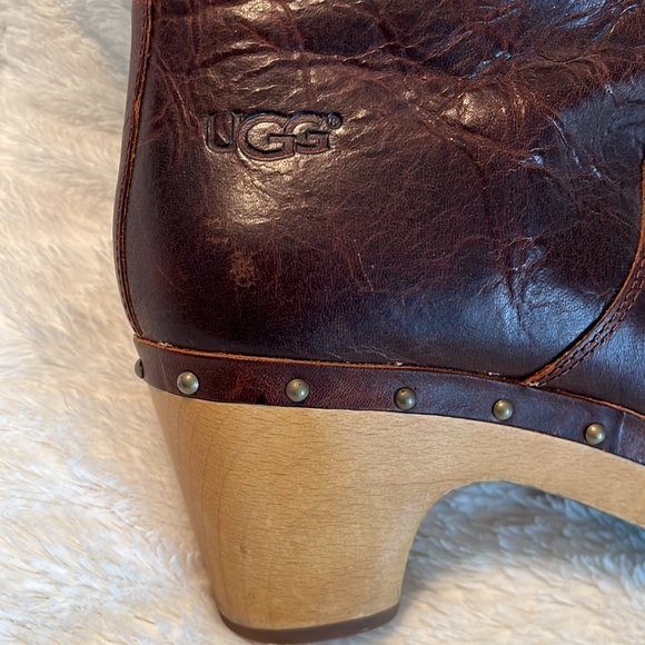 Ugg boots women’s size 9. Brown leather. - Picture 4 of 16
